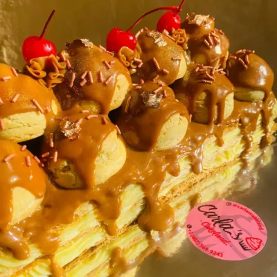 Milhojas Profiteroles
